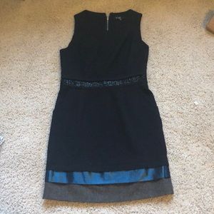 black dress with many textures